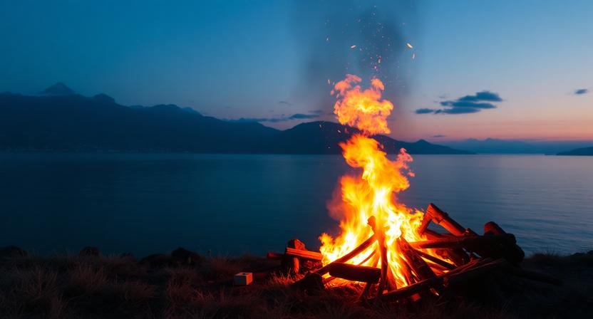 الحريق في المنام